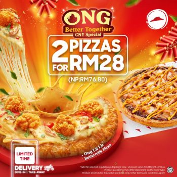 Pizza-Hut-Ong-Better-Together-CNY-Special-350x350 - Food , Restaurant & Pub Johor Kedah Kelantan Kuala Lumpur Melaka Negeri Sembilan Pahang Penang Perak Perlis Pizza Promotions & Freebies Putrajaya Sabah Sarawak Selangor Terengganu 