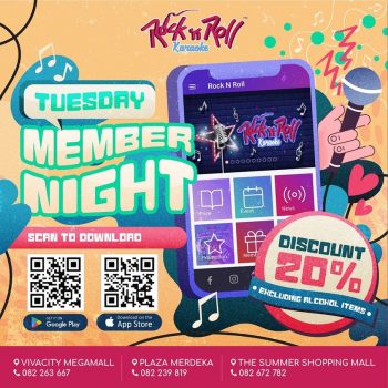 Rock-n-Roll-Karaoke-Tuesday-Member-Night-Special-350x350 - Karaoke Movie & Music & Games Promotions & Freebies Sarawak 