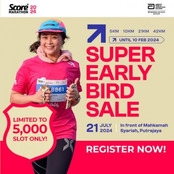 SCORE-Marathon-Super-Early-Bird-Sale-350x350 - Events & Fairs Fitness Putrajaya Sports,Leisure & Travel Upcoming Sales In Malaysia 
