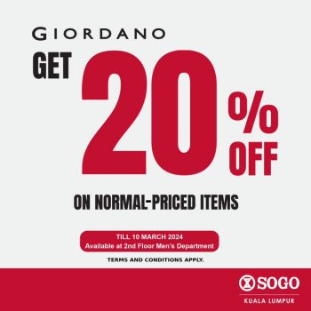 SOGO-Giordano-Promo-1-350x350 - Apparels Fashion Lifestyle & Department Store Kuala Lumpur Promotions & Freebies Selangor 