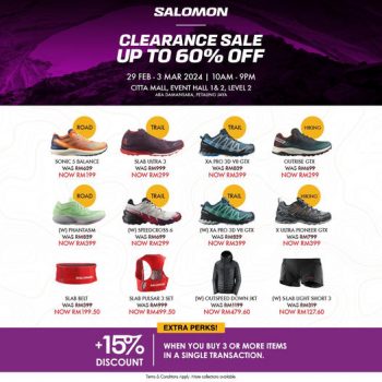 Salomon-Clearance-Sale-at-Citta-Mall-350x350 - Fashion Lifestyle & Department Store Footwear Selangor Warehouse Sale & Clearance in Malaysia 