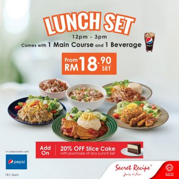 Secret-Recipe-Lunch-Dinner-sets-Promo-350x350 - Food , Restaurant & Pub Johor Kedah Kelantan Kuala Lumpur Melaka Negeri Sembilan Pahang Penang Perak Perlis Promotions & Freebies Putrajaya Selangor Terengganu 