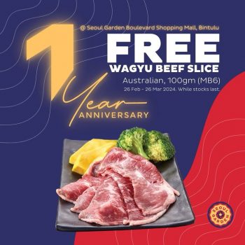Seoul-Garden-Free-Wagyu-Promo-350x350 - Food , Restaurant & Pub Promotions & Freebies Sarawak 