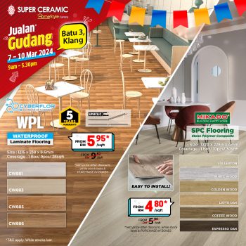 Super-Ceramic-Warehouse-Sale-21-350x350 - Building Materials Electronics & Computers Flooring Home & Garden & Tools Home Appliances Selangor Warehouse Sale & Clearance in Malaysia 