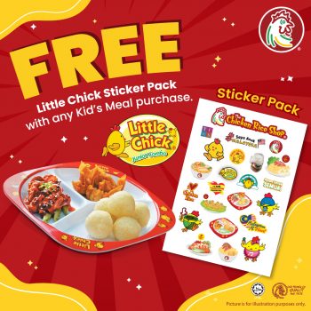 The-Chicken-Rice-Shop-Free-Little-Chick-Sticker-Pack-Promo-350x350 - Food , Restaurant & Pub Johor Kedah Kelantan Kuala Lumpur Melaka Negeri Sembilan Pahang Penang Perak Perlis Promotions & Freebies Putrajaya Sabah Sarawak Selangor Terengganu 