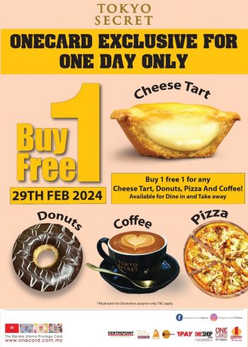 Tokyo-Secret-Special-Promotion-for-Onecard-Members-350x490 - Food , Restaurant & Pub Promotions & Freebies Selangor 