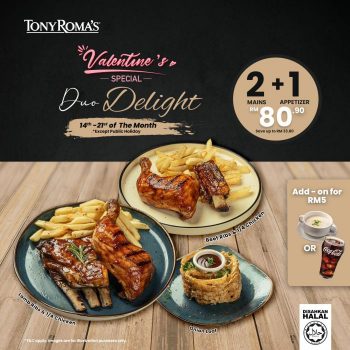 Tony-Romas-Valentines-Special-350x350 - Food , Restaurant & Pub Johor Kedah Kelantan Kuala Lumpur Melaka Negeri Sembilan Pahang Penang Perak Perlis Promotions & Freebies Putrajaya Sabah Sarawak Selangor Terengganu 