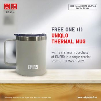 UNIQLO-Opening-Deal-at-AEON-Mall-Cheras-Selatan-1-350x350 - Apparels Fashion Accessories Fashion Lifestyle & Department Store Promotions & Freebies Selangor 