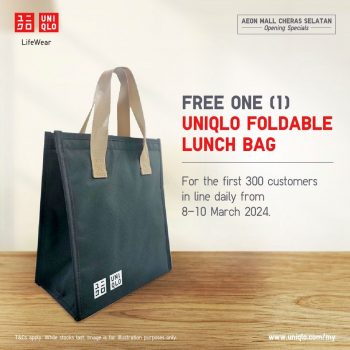 UNIQLO-Opening-Deal-at-AEON-Mall-Cheras-Selatan-2-350x350 - Apparels Fashion Accessories Fashion Lifestyle & Department Store Promotions & Freebies Selangor 