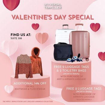 Universal-Traveller-Valentines-Day-Special-at-Johor-Premium-Outlets-350x350 - Johor Luggage Promotions & Freebies Sports,Leisure & Travel 