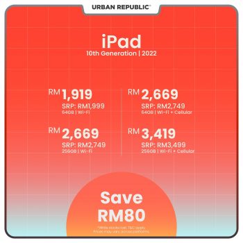 Urban-Republic-Mid-Month-Sale-11-350x350 - Electronics & Computers IT Gadgets Accessories Johor Kedah Kelantan Kuala Lumpur Laptop Malaysia Sales Melaka Mobile Phone Negeri Sembilan Pahang Penang Perak Perlis Putrajaya Sabah Sarawak Selangor Tablets Terengganu 