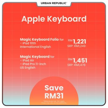 Urban-Republic-Mid-Month-Sale-16-350x350 - Electronics & Computers IT Gadgets Accessories Johor Kedah Kelantan Kuala Lumpur Laptop Malaysia Sales Melaka Mobile Phone Negeri Sembilan Pahang Penang Perak Perlis Putrajaya Sabah Sarawak Selangor Tablets Terengganu 