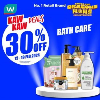 Watsons-Bath-Care-30-OFF-Promotion-350x350 - Beauty & Health Hair Care Johor Kedah Kelantan Kuala Lumpur Melaka Negeri Sembilan Pahang Penang Perak Perlis Personal Care Promotions & Freebies Putrajaya Sabah Sarawak Selangor Terengganu 