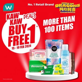 Watsons-Kaw-Kaw-Buy-1-Free-1-Deals-350x350 - Beauty & Health Cosmetics Health Supplements Johor Kedah Kelantan Kuala Lumpur Melaka Negeri Sembilan Pahang Penang Perak Perlis Personal Care Promotions & Freebies Putrajaya Sabah Sarawak Selangor Terengganu 