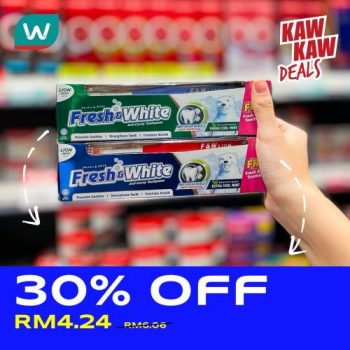 Watsons-Toothpaste-30-off-Promotion-3-350x350 - Beauty & Health Health Supplements Johor Kedah Kelantan Kuala Lumpur Melaka Negeri Sembilan Pahang Penang Perak Perlis Personal Care Promotions & Freebies Putrajaya Sabah Sarawak Selangor Terengganu 