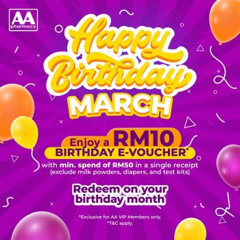 AA-Pharmacy-Birthday-Promo-350x350 - Beauty & Health Health Supplements Johor Kedah Kelantan Kuala Lumpur Melaka Negeri Sembilan Pahang Penang Perak Perlis Personal Care Promotions & Freebies Putrajaya Sabah Sales Happening Now In Malaysia Sarawak Selangor Terengganu 