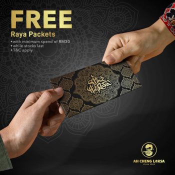 Ah-Cheng-Laksa-Free-Raya-Packets-Promo-350x350 - Food , Restaurant & Pub Johor Kedah Kelantan Kuala Lumpur Melaka Negeri Sembilan Pahang Penang Perak Perlis Promotions & Freebies Putrajaya Sabah Sales Happening Now In Malaysia Sarawak Selangor Terengganu 