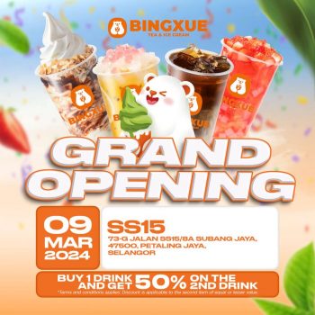 Bingxue-Grand-Opening-at-SS15-350x350 - Food , Restaurant & Pub Promotions & Freebies Selangor 