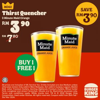 Burger-King-Buy-1-Free-1-Coupon-Promo-Code-Offers-2-350x350 - Burger Food , Restaurant & Pub Johor Kedah Kelantan Kuala Lumpur Melaka Negeri Sembilan Pahang Penang Perak Perlis Promotions & Freebies Putrajaya Sabah Sales Happening Now In Malaysia Sarawak Selangor Terengganu 