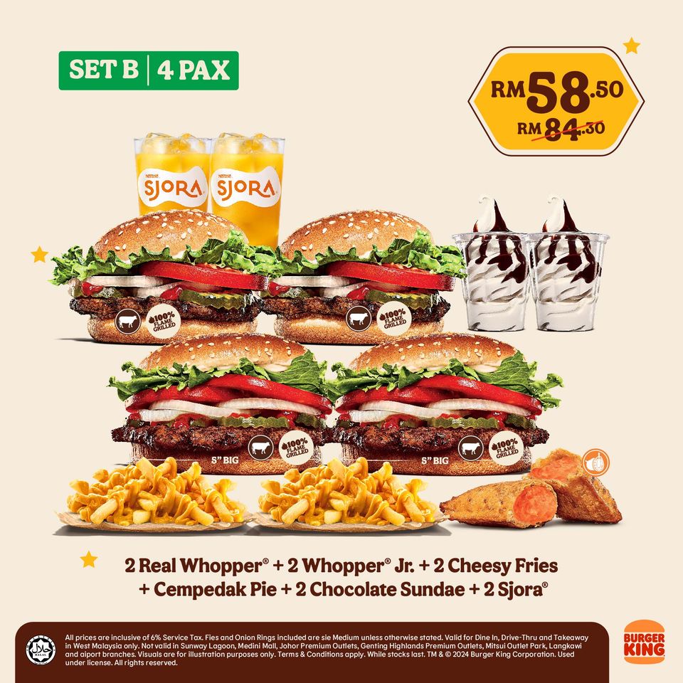 14 Mar 2024 Onward Burger King Family Bundle Deal