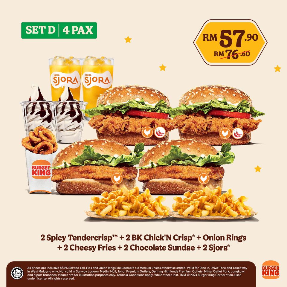 14 Mar 2024 Onward Burger King Family Bundle Deal