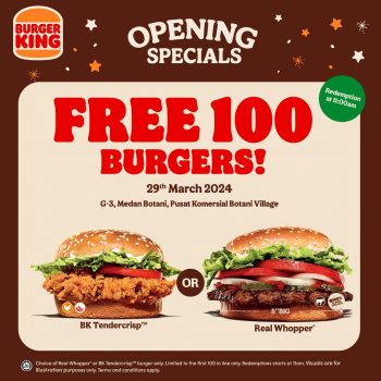 Burger-King-Opening-Special-at-Botani-Village-1-350x350 - Burger Food , Restaurant & Pub Perak Promotions & Freebies 
