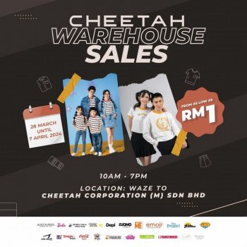 Cheetah-Warehouse-Sale-350x350 - Baby & Kids & Parenting Children Fashion Selangor Warehouse Sale & Clearance in Malaysia 