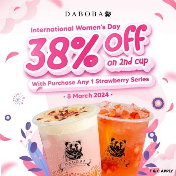 Daboba-International-Womens-Day-Promotion-350x350 - Beverages Food , Restaurant & Pub Johor Kedah Kelantan Kuala Lumpur Melaka Negeri Sembilan Pahang Penang Perak Perlis Promotions & Freebies Putrajaya Sabah Sarawak Selangor Terengganu 