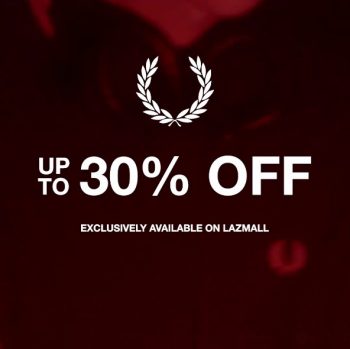 Fred-Perry-30-off-Promo-on-LazMall-350x349 - Apparels Fashion Lifestyle & Department Store Johor Kedah Kelantan Kuala Lumpur Melaka Negeri Sembilan Online Store Pahang Penang Perak Perlis Promotions & Freebies Putrajaya Sabah Sales Happening Now In Malaysia Sarawak Selangor Terengganu 