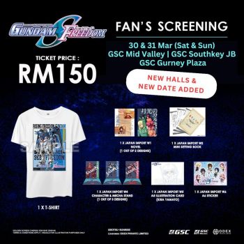 GSC-Mobile-Suit-Gundam-Seed-Freedom-Fans-Screening-350x350 - Cinemas Events & Fairs Johor Kuala Lumpur Movie & Music & Games Penang Selangor 