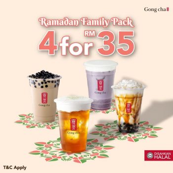 Gong-Cha-Ramadan-Family-Pack-Deal-350x350 - Beverages Food , Restaurant & Pub Johor Kedah Kelantan Kuala Lumpur Melaka Negeri Sembilan Pahang Penang Perak Perlis Promotions & Freebies Putrajaya Sabah Sarawak Selangor Terengganu 