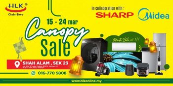HLK-Sharp-Midea-Canopy-Sale-at-HLK-Shah-Alam-Sek-23-350x175 - Electronics & Computers Home Appliances IT Gadgets Accessories Kitchen Appliances Selangor Warehouse Sale & Clearance in Malaysia 
