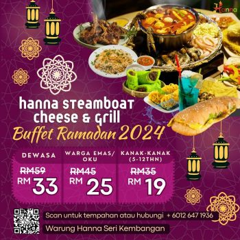 Hanna-Steamboat-Cheese-Grill-Ramadan-Buffet-2024-350x350 - Buffet Food , Restaurant & Pub Promotions & Freebies Selangor 