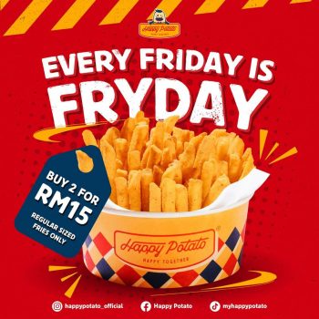 Happy-Potato-TGI-FryDay-Deals-350x350 - Food , Restaurant & Pub Johor Kedah Kelantan Kuala Lumpur Melaka Negeri Sembilan Pahang Penang Perak Perlis Promotions & Freebies Putrajaya Sabah Sales Happening Now In Malaysia Sarawak Selangor Terengganu 