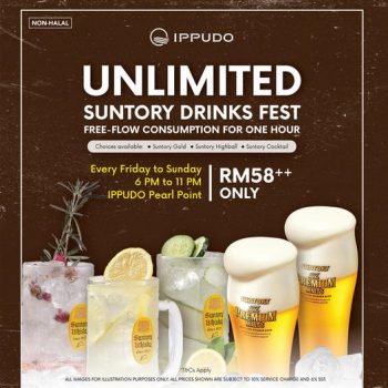 IPPUDO-Suntory-Free-Flow-Special-350x350 - Beverages Food , Restaurant & Pub Kuala Lumpur Promotions & Freebies Sales Happening Now In Malaysia Selangor 