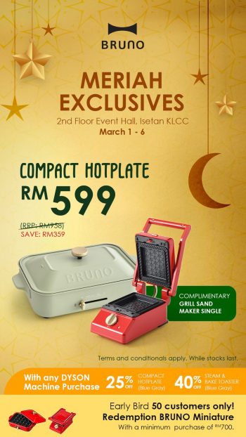 Isetan-Dyson-and-Bruno-Meriah-Exclusive-Fair-350x622 - Electronics & Computers Events & Fairs Home Appliances Kitchen Appliances Kuala Lumpur Selangor 