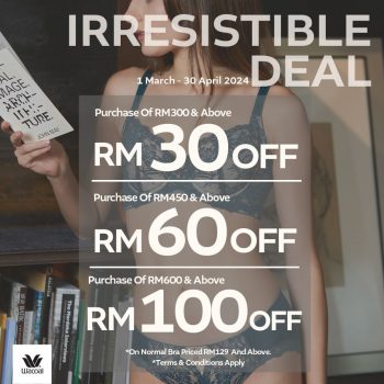 Isetan-Wacoal-Irresistible-Deal-350x350 - Fashion Lifestyle & Department Store Kuala Lumpur Lingerie Promotions & Freebies Sales Happening Now In Malaysia Selangor Underwear 