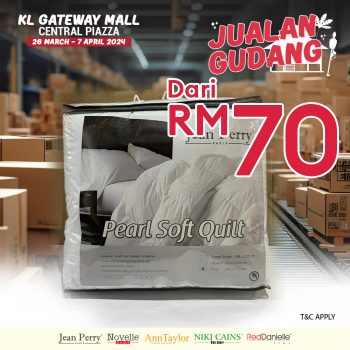 Jean-Perry-Warehouse-Sale-at-KL-Gateway-Mall-7-350x350 - Beddings Home & Garden & Tools Kuala Lumpur Mattress Selangor Warehouse Sale & Clearance in Malaysia 