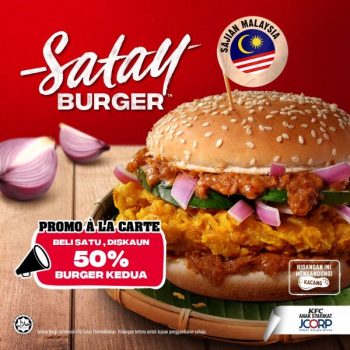 KFC-Satay-Burger-2nd-@-50-off-350x350 - Fast Food Food , Restaurant & Pub Johor Kedah Kelantan Kuala Lumpur Melaka Negeri Sembilan Pahang Penang Perak Perlis Promotions & Freebies Putrajaya Sabah Sarawak Selangor Terengganu 