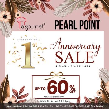 La-gourmet-Anniversary-Sale-at-Peal-Point-350x350 - Home & Garden & Tools Kitchenware Kuala Lumpur Malaysia Sales Selangor 