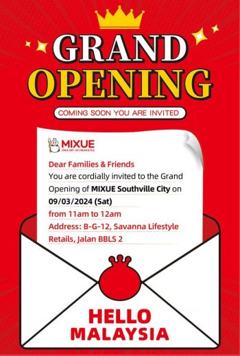 MIXUE-Grand-Opening-Promo-at-Southville-City-350x519 - Food , Restaurant & Pub Promotions & Freebies Selangor 