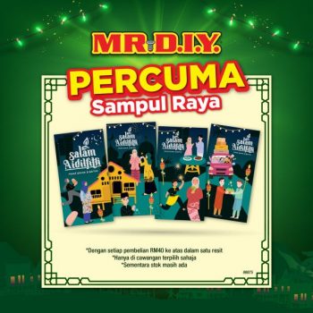 MR-DIY-Free-Sampul-Raya-with-Purchase-Promo-350x350 - Home & Garden & Tools Home Decor Home Hardware Johor Kedah Kelantan Kuala Lumpur Melaka Negeri Sembilan Pahang Penang Perak Perlis Promotions & Freebies Putrajaya Sabah Safety Tools & DIY Tools Sales Happening Now In Malaysia Sarawak Selangor Terengganu 