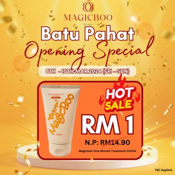 Magicboo-Grand-Opening-Deal-at-Batu-Pahat-1-350x350 - Beauty & Health Cosmetics Fragrances Johor Personal Care Promotions & Freebies Skincare 