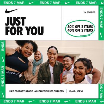 Nike-Special-Sale-at-Johor-Premium-Outlets-350x350 - Apparels Fashion Accessories Fashion Lifestyle & Department Store Footwear Johor Malaysia Sales 