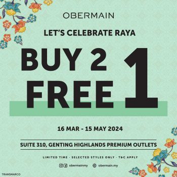 Obermain-Special-Sale-at-Genting-Highlands-Premium-Outlets-350x350 - Bags Fashion Accessories Fashion Lifestyle & Department Store Malaysia Sales Pahang Sales Happening Now In Malaysia 