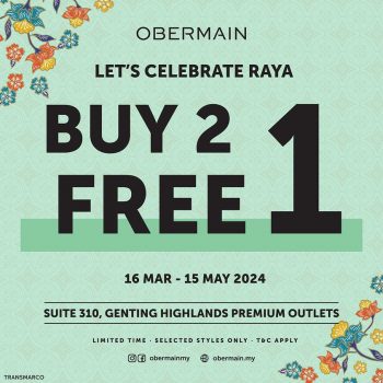 Obermain-Special-Sale-at-Genting-Highlands-Premium-Outlets-350x350 - Bags Fashion Accessories Fashion Lifestyle & Department Store Malaysia Sales Pahang 