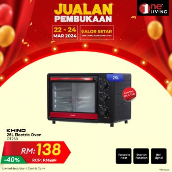One-Living-Grand-Opening-Sale-at-Alor-Setar-1-350x350 - Electronics & Computers Home Appliances Kedah Kitchen Appliances Malaysia Sales 