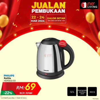 One-Living-Grand-Opening-Sale-at-Alor-Setar-17-350x350 - Electronics & Computers Home Appliances Kedah Kitchen Appliances Malaysia Sales 