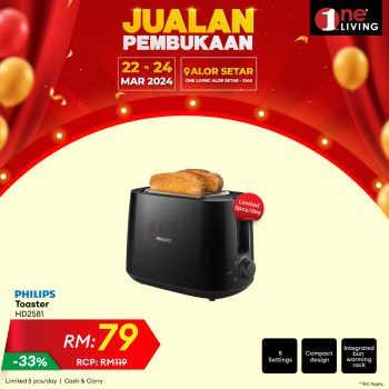 One-Living-Grand-Opening-Sale-at-Alor-Setar-2-350x350 - Electronics & Computers Home Appliances Kedah Kitchen Appliances Malaysia Sales 