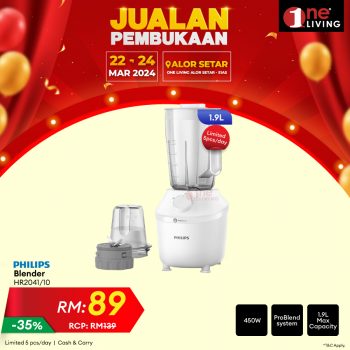 One-Living-Grand-Opening-Sale-at-Alor-Setar-3-350x350 - Electronics & Computers Home Appliances Kedah Kitchen Appliances Malaysia Sales 